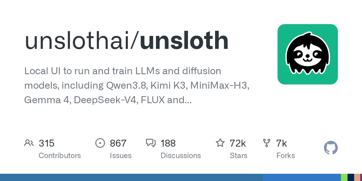unslothai/unsloth repository preview