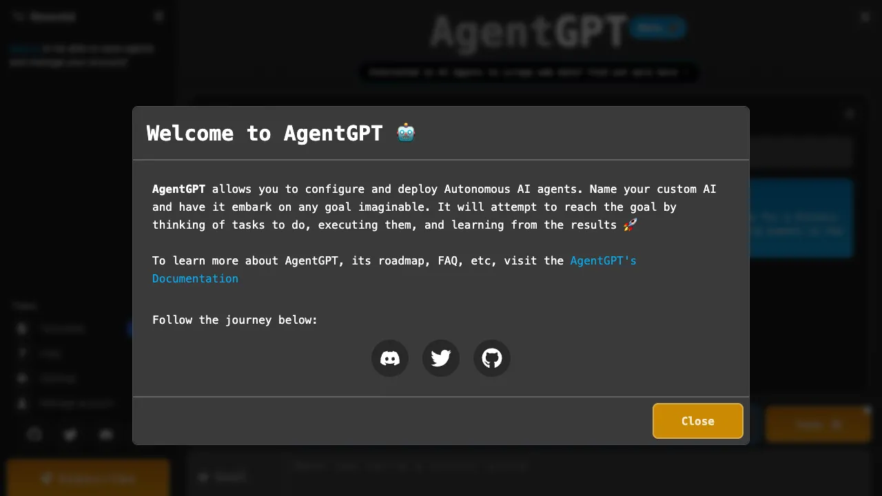 AgentGPT 预览