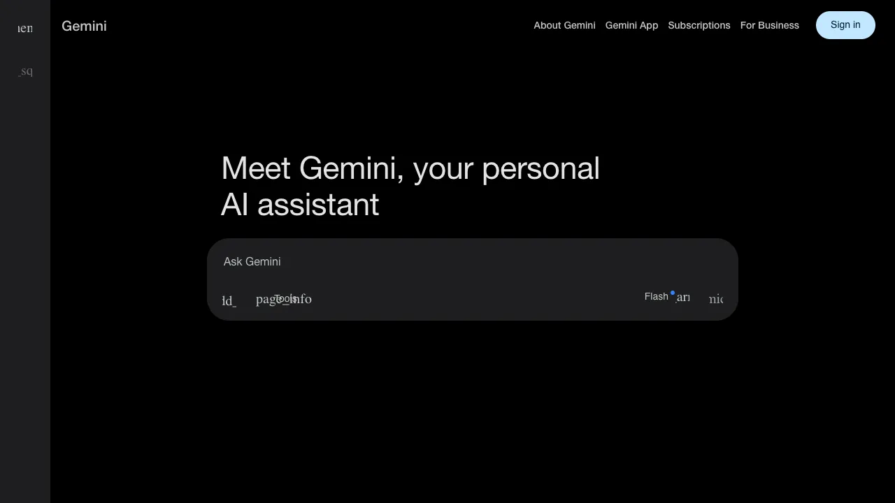 Google Gemini 预览
