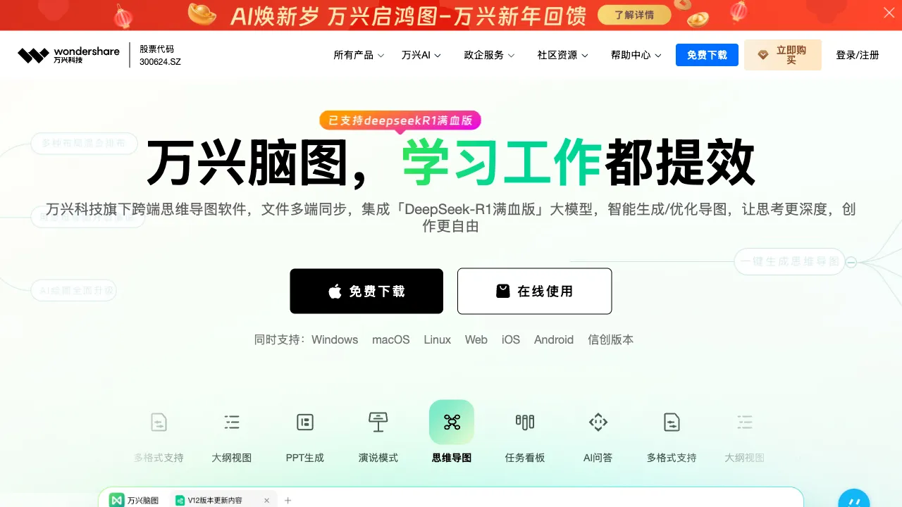 亿图脑图 预览